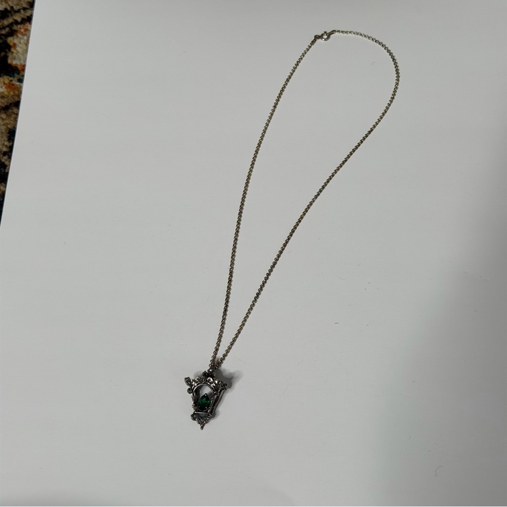 Godly natures emerald lantern necklace